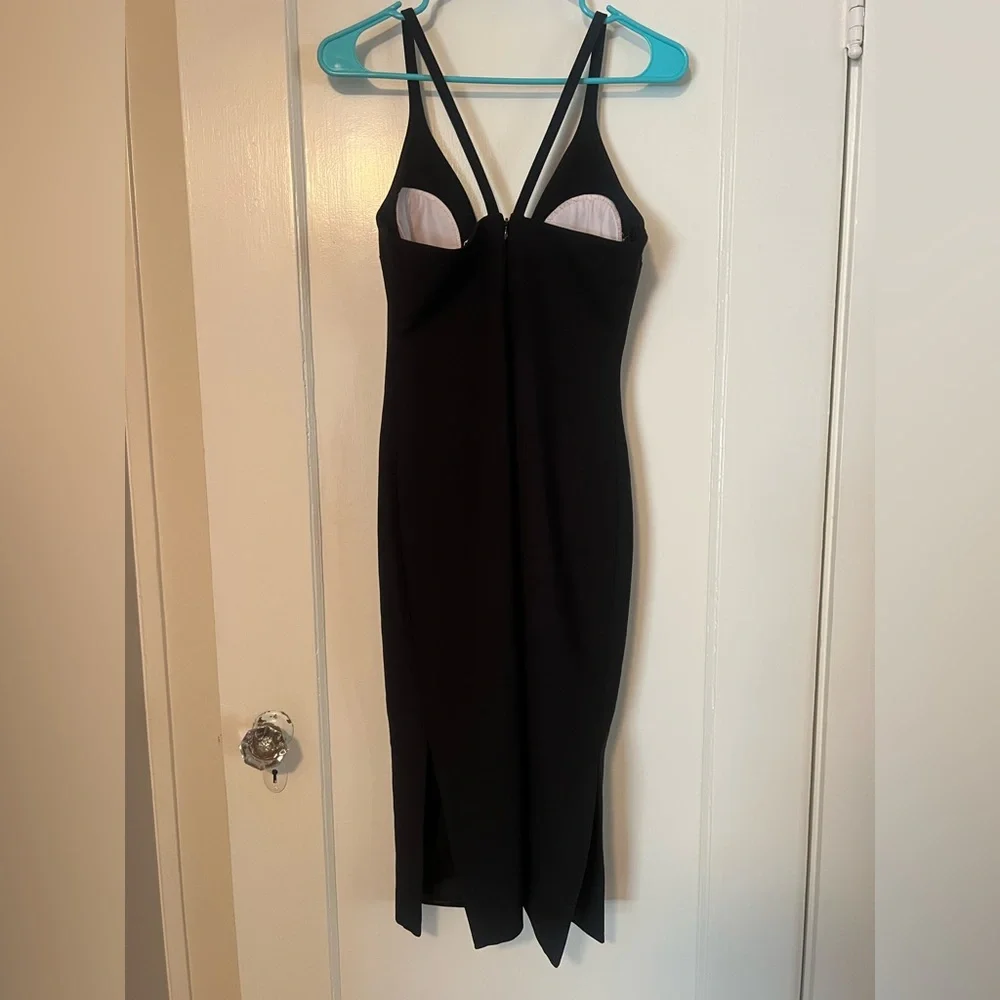 Cinq à Sept Black Midi Dress - Picture 2 of 3